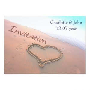 Beach wedding invitation invitation