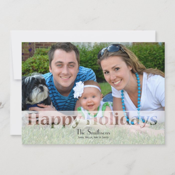 Mod Custom Photo Holiday Card