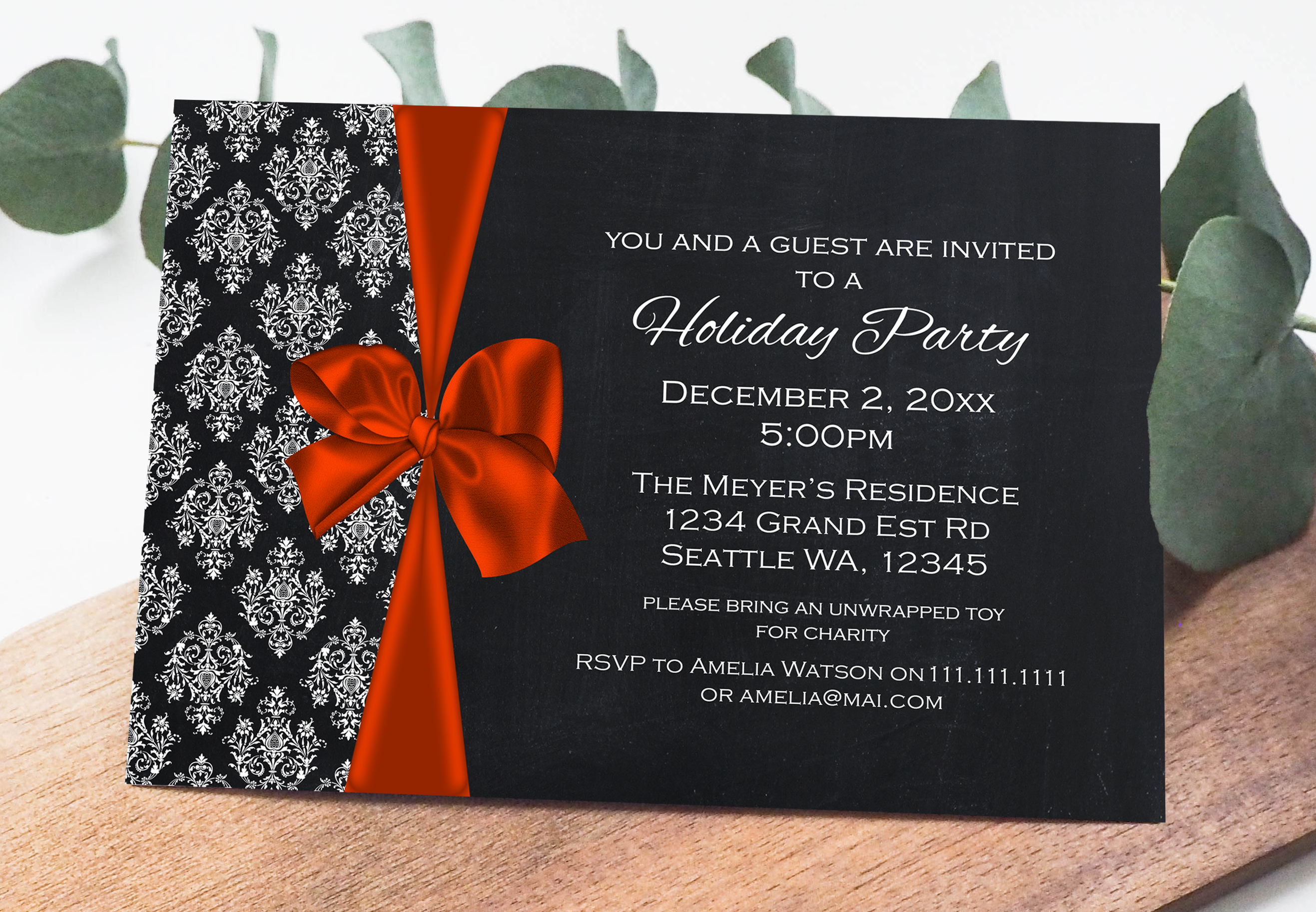 office holiday party invitation